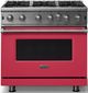 Viking® 5 Series 36" Valentine Pro Style Liquid Propane Gas Range-0