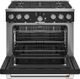Café™ 36" Matte Black Pro Style Gas Range-1