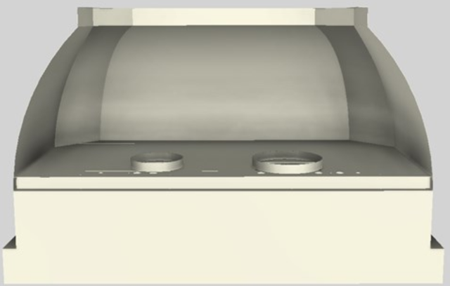Vent-A-Hood® Designer Series 48" Biscuit Wall Mounted Range Hood-3