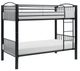 Mazin Furniture Beckett Black Twin Over Twin Bunk Bed-0