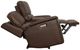 Flexsteel® Henry Burnt Umber Leather Power Reclining Loveseat with Console and Power Headrests-1