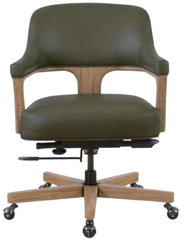 Hooker® Furniture EC Briar Light Wood/Verona Forest Swivel Tilt Executive Chair-2
