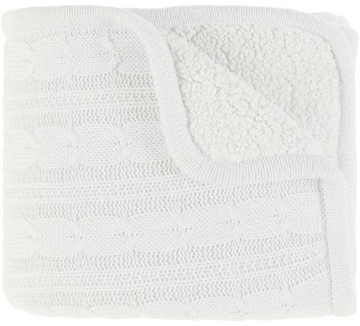 Surya Tucker Ivory 50"x60" Throw Blanket-0