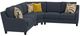 Jackson Furniture Foley 3-Piece Lead L-Shape Sectional-0