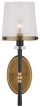 Currey & Company Lyndall Antique Brass/Clear Wall Sconce-1