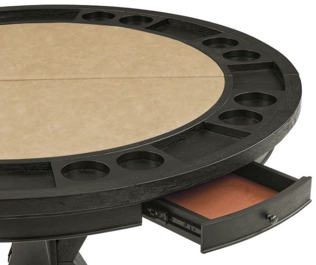 Steve Silver Co. Rylie 6-Piece Black/Sand Counter Game Dining Set-2