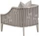 Michael Amini® Roxbury Park Gray/Stainless Steel Accent Chair-4