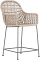 Four Hands Bandera Gray Bronze/Vintage White Iron Outdoor Counter Stool-0