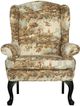 Best® Home Furnishings Field & Stream Home Sylvia ABX1 Wing Back Chair with Antique Black Legs-1