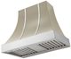 AGA Cascade 48" Fawn Wall Mounted Range Hood with Polished Chrome Trim-0