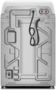 Maytag® 4.6 Cu. Ft. White Agitator Top Load Washer-2