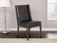 International Furniture Direct Walnut Black-Reddish Brown Side Chair-1