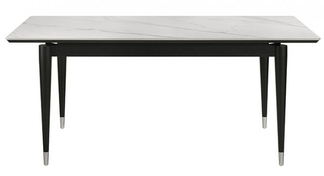 Furniture of America® Maidstone Black/White Dining Table-3