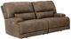 Signature Design by Ashley® Time-Piece Earth Power Reclining Sofa with Adjustable Headrest-0