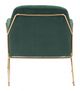 Zuo® Nadir Green and Gold Arm Chair-3