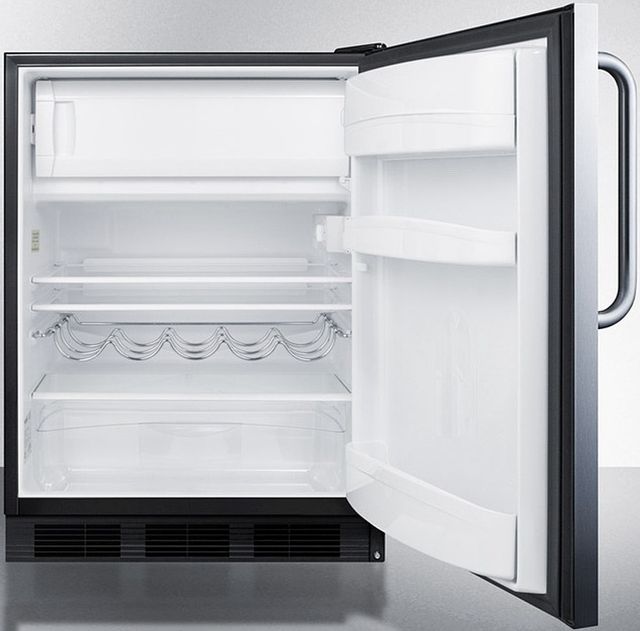 Summit® 5.1 Cu. Ft. Stainless Steel Under the Counter Refrigerator-2