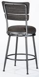 HH2 Home Melange Dakr Gray Wood Back Counter Stool-2
