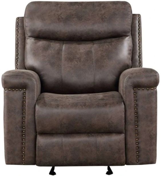 New Classic® Home Furnishings Quade Mocha Manual Glider Recliner-2