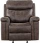 New Classic® Home Furnishings Quade Mocha Manual Glider Recliner-2