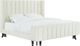 TOV Furniture Waverly Cream Velvet Bed in King-2