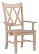 John Thomas Furniture® Customizable Select X Back Dining Arm Chair-0
