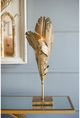 A & B Home Deep Bronze Feather Candle Holder-4