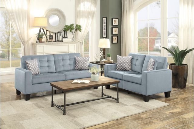 Homelegance® Lantana Gray Loveseat-3