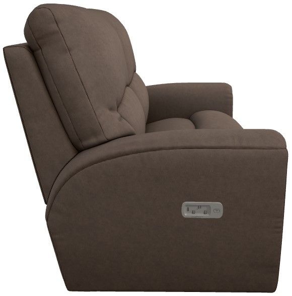 La-Z-Boy® Cassian Mocha Power Reclining Loveseat with Headrest and Lumbar-3