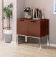 Michael Amini® AOS Incept Dark Almond Storage Cabinet-1