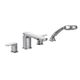 Moen® Rizon Chrome Two-Handle Low Arc Roman Tub Faucet-0
