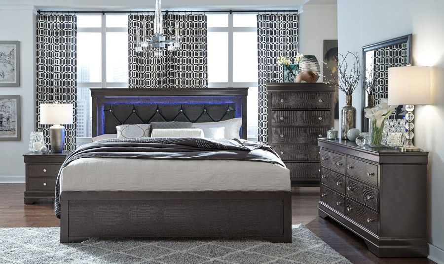 Global Furniture USA Pompei Panel Bedroom Set - Thumbnail 4