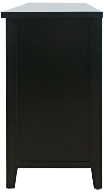 Jofran Inc. Urban Icon Black Electric Fireplace Media Console with Crystal Display-3