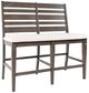 Jofran Inc. Lincoln Square Espresso/Light Cream Counter Bench-0