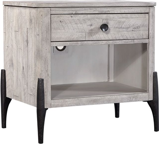 aspenhome® Zane Parchment 1-Drawer Nightstand-0
