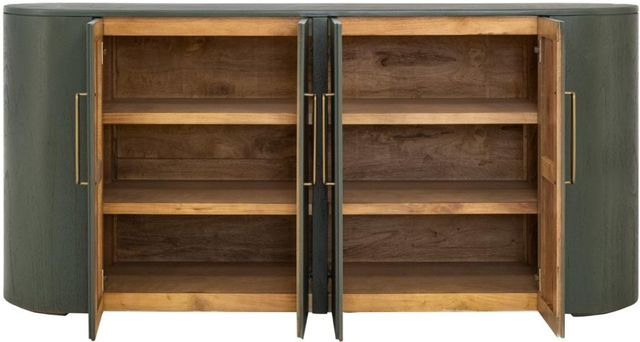 International Furniture Direct Balam Green Console-4