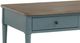 Null Furniture Expressions Gray Birch Rectangular Cocktail Table with Indigo Base -2