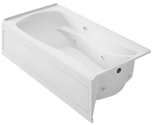 KOHLER® Mariposa® White 72" X 36" Alcove Whirlpool Bath with Bask® Heated Surface-0