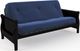 dhp furniture® Blue Wood Futon with Arms-0