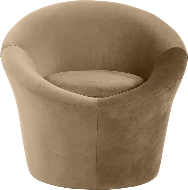 Meridian Furniture Tristan Beige Velvet Upholstered Accent Chair-1