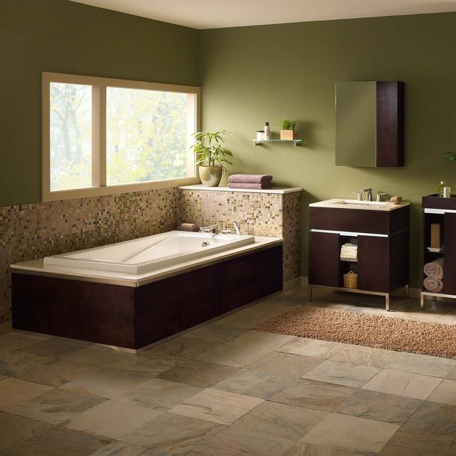 American Standard Green Tea White Drop In or Undermount Whirlpool Tub-4