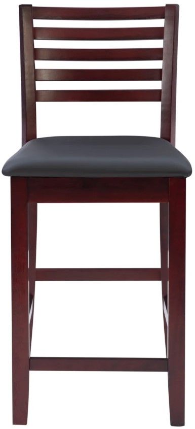 Linon Torino Merlot Ladder Back Bar Stool-3