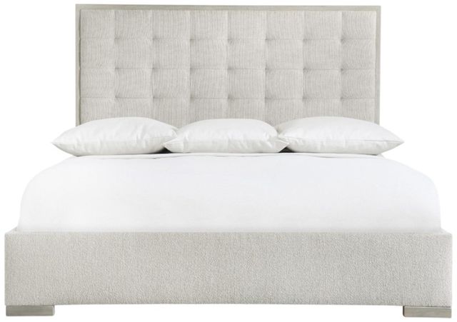Bernhardt Cornelia Gray/Nebbia Queen Upholstered Panel Bed-1