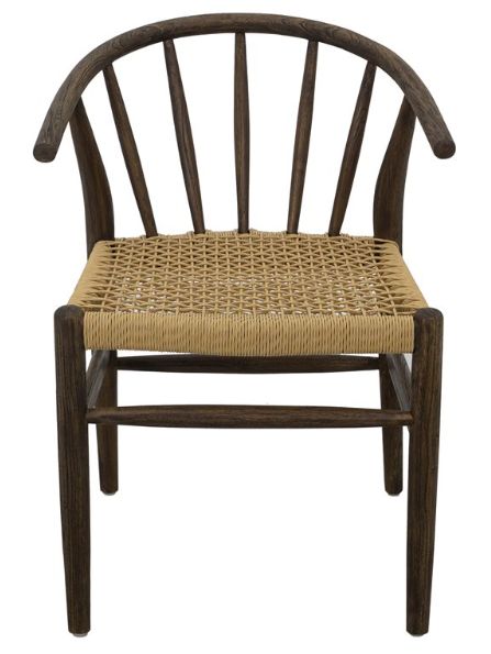 YHD Rim Dark Brown Dining Side Chair-1