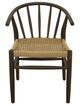 YHD Rim Dark Brown Dining Side Chair-1