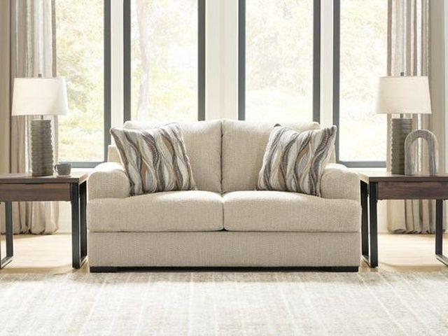 Signature Design by Ashley® Lofwood Oatmeal Loveseat-1
