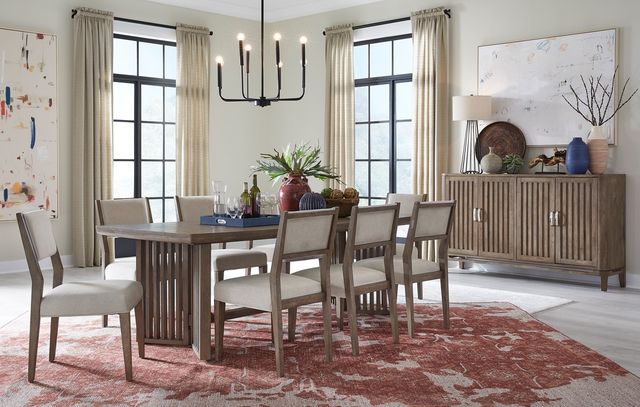 Magnussen Home® Bay Creek Baja Fog/Toasted Nutmeg Dining Side Chair-1