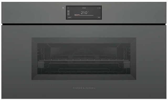 Fisher & Paykel Series 9 Minimal 30" Grey Glass Compact Combination Steam Oven-0