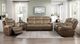 Homelegance® Glendale Brown Manual Glider Recliner-1