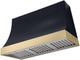 AGA Marquee 48" Gloss Black Wall Mounted Range Hood with Brushed Brass Trim-0