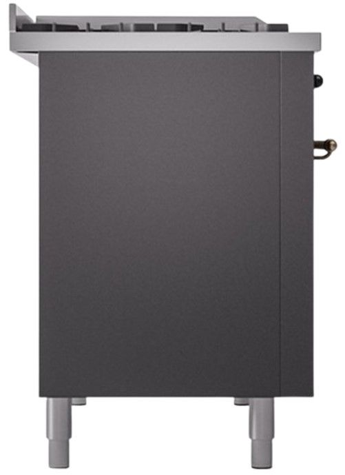 Ilve® Nostalgie II Series 48" Graphite Matte Pro Style Dual Fuel Range-2